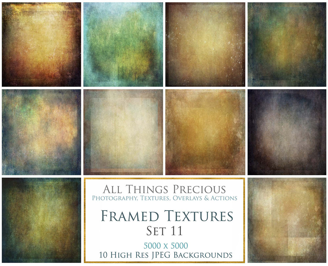 10 Fine Art TEXTURES - FRAMED Set 11