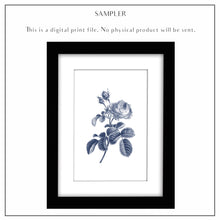 Load image into Gallery viewer, Floral BLUE No.7 - DIGITAL PRINT
