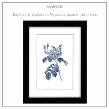 Load image into Gallery viewer, Floral BLUE No.8 - DIGITAL PRINT
