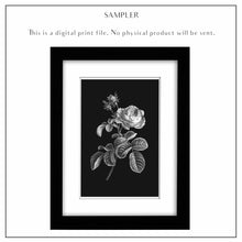 Load image into Gallery viewer, Floral BLACK No.1 - DIGITAL PRINT
