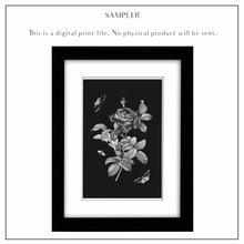 Load image into Gallery viewer, Floral BLACK No.3 - DIGITAL PRINT
