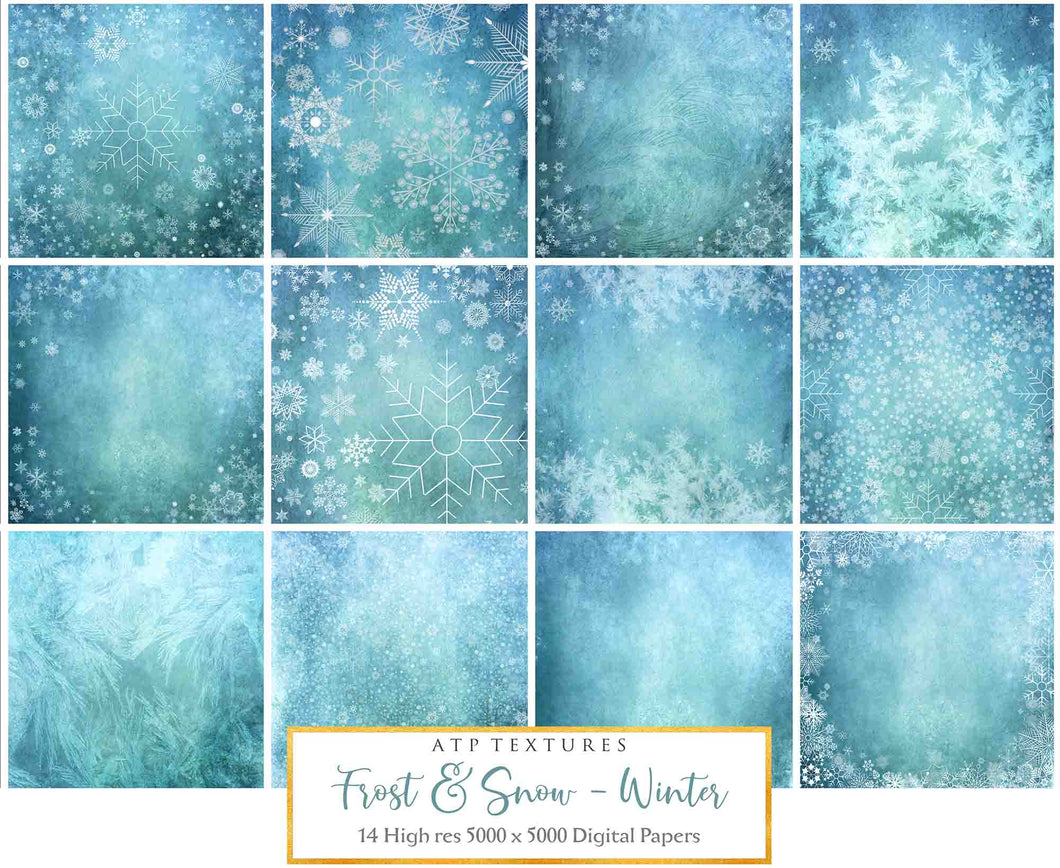 FROST & SNOW Digital Papers - WINTER