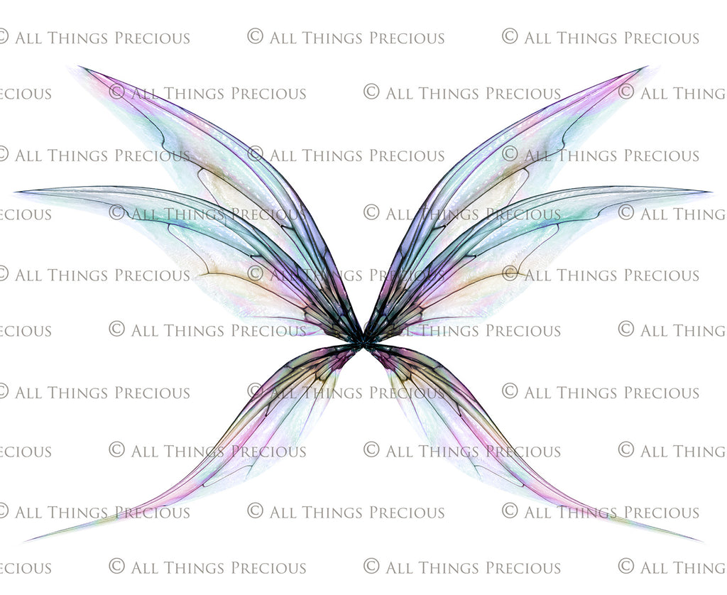 Digital Faery Wing Overlays. Png overlays for photoshop. Photography editing. High resolution, 300dpi fairy wings. Overlays for photography. Digital stock and resources. Graphic design. Fairy Photos. Colourful Fairy wings. Faerie Wings. ATP Textures. Overlays. Actions, Textures, Photo Resources, Photoshop. 