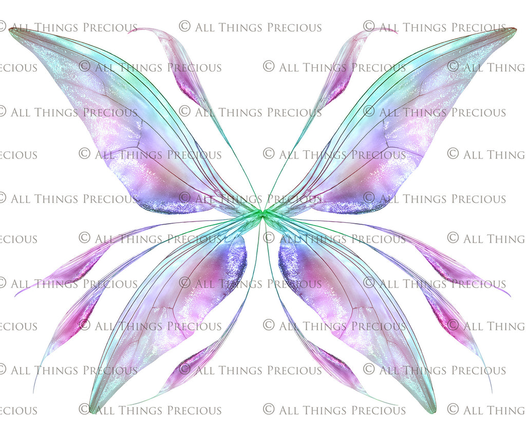 Digital Fairy Wings Overlays clipart. Png transparent see through files for photoshop. Butterfly Angel, Color, Print Photography editing. High resolution, 300dpi. Printable, Photography Graphic design assets, add on stock resources. Magical Scrapbooking design. Faery Photographer edit. Colorful Big Bundle. ATP Textures