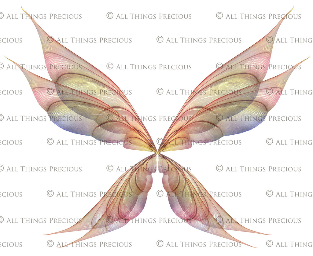 Digital Fairy Wings Overlays clipart. Png transparent see through files for photoshop. Butterfly Angel, Color, Print Photography editing. High resolution, 300dpi. Printable, Photography Graphic design assets, add on stock resources. Magical Scrapbooking design. Faery Photographer edit. Colorful Big Bundle. ATP Textures