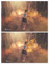 Load image into Gallery viewer, Png overlays for fine art photography and magical edits.  Png Magical Overlays, Fairy dust, Fairy Sparkles, sparkle overlay, photo overlays by ATP textures.
