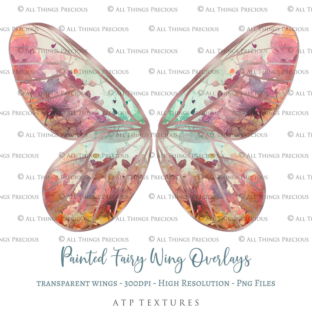 Fairy Wings Overlays For Photography, Photoshop, Digital art and Creatives. Transparent, high resolution wings for photographers. These are gorgeous PNG overlays for fantasy digital art and Child portraiture. colour, White fairy wings. Photo Overlays. Digital download. Graphic effects. ATP Textures