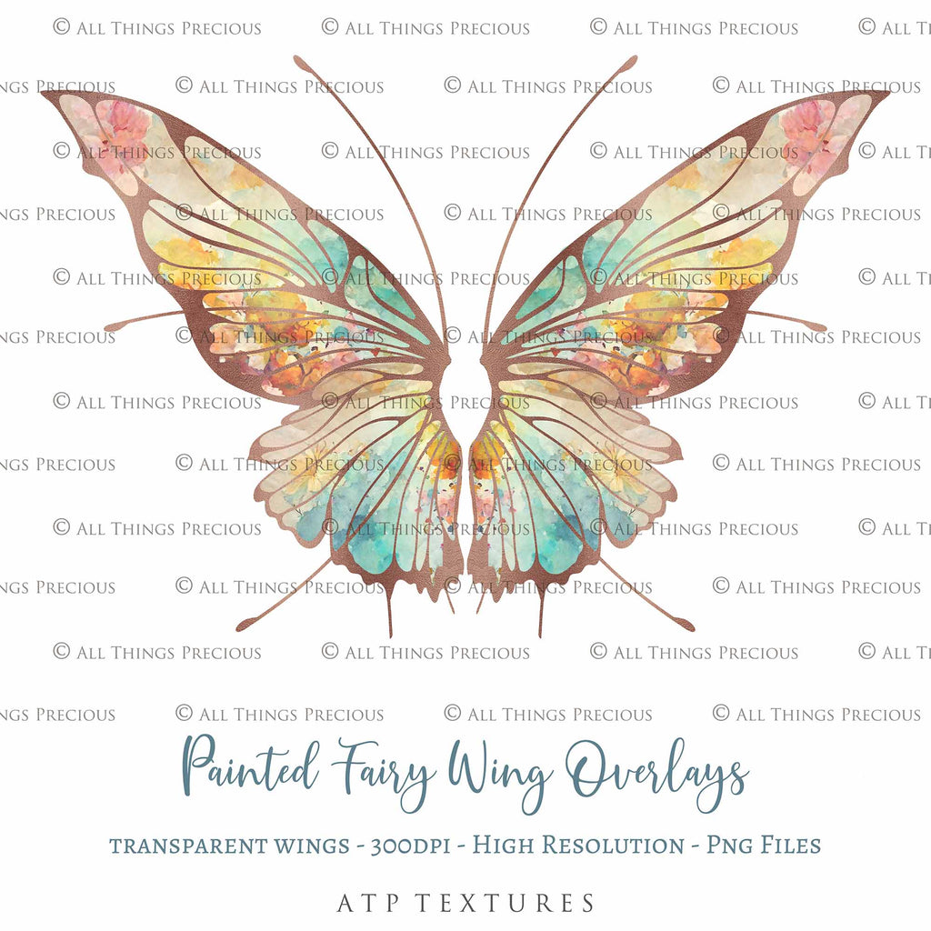 Digital Faery Wing Overlays! Fairy wings, Png overlays for photoshop. Photography editing. High resolution, 300dpi fairy wings. Overlays for photography. Digital stock and resources. Graphic design. Fairy Photos. Colourful Fairy wings. Faerie Wings.