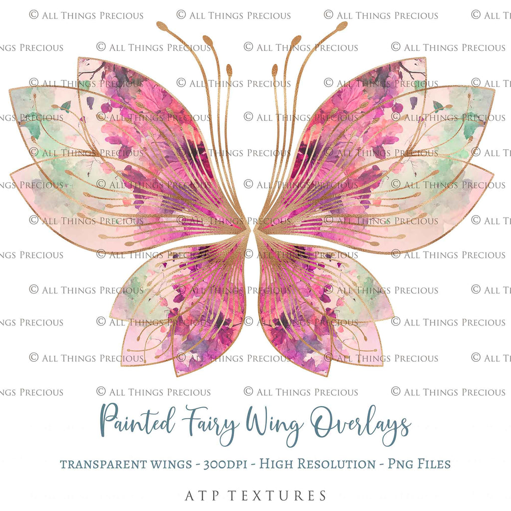 Fairy Wings Overlays For Photography, Photoshop, Digital art and Creatives. Transparent, high resolution wings for photographers. These are gorgeous PNG overlays for fantasy digital art and Child portraiture. colour, White fairy wings. Photo Overlays. Digital download. Graphic effects. ATP Textures