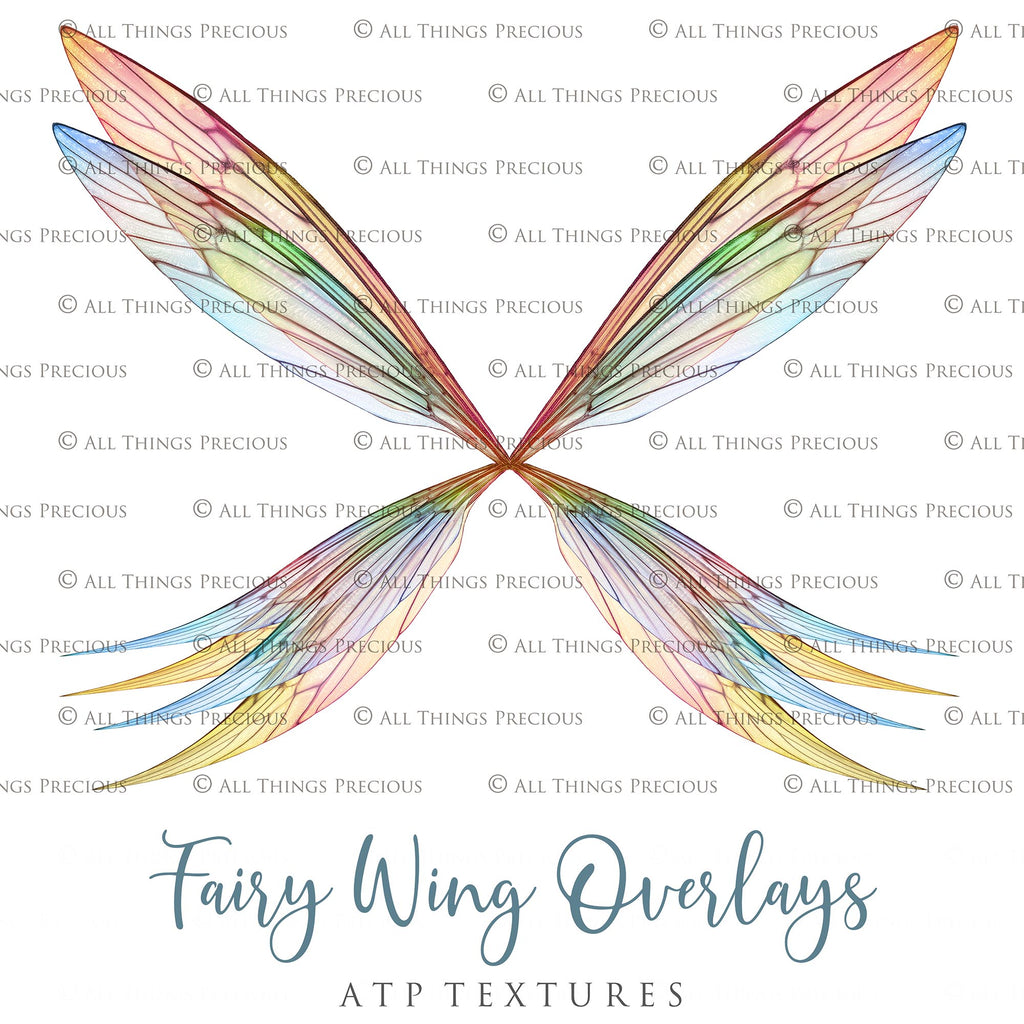 Fairy wings, Png overlays for photoshop. Photography editing. High resolution, 300dpi fairy wings. Overlays for photography. Digital stock and resources. Graphic design. Fairy Photos. Colourful Fairy wings. Faerie Wings.