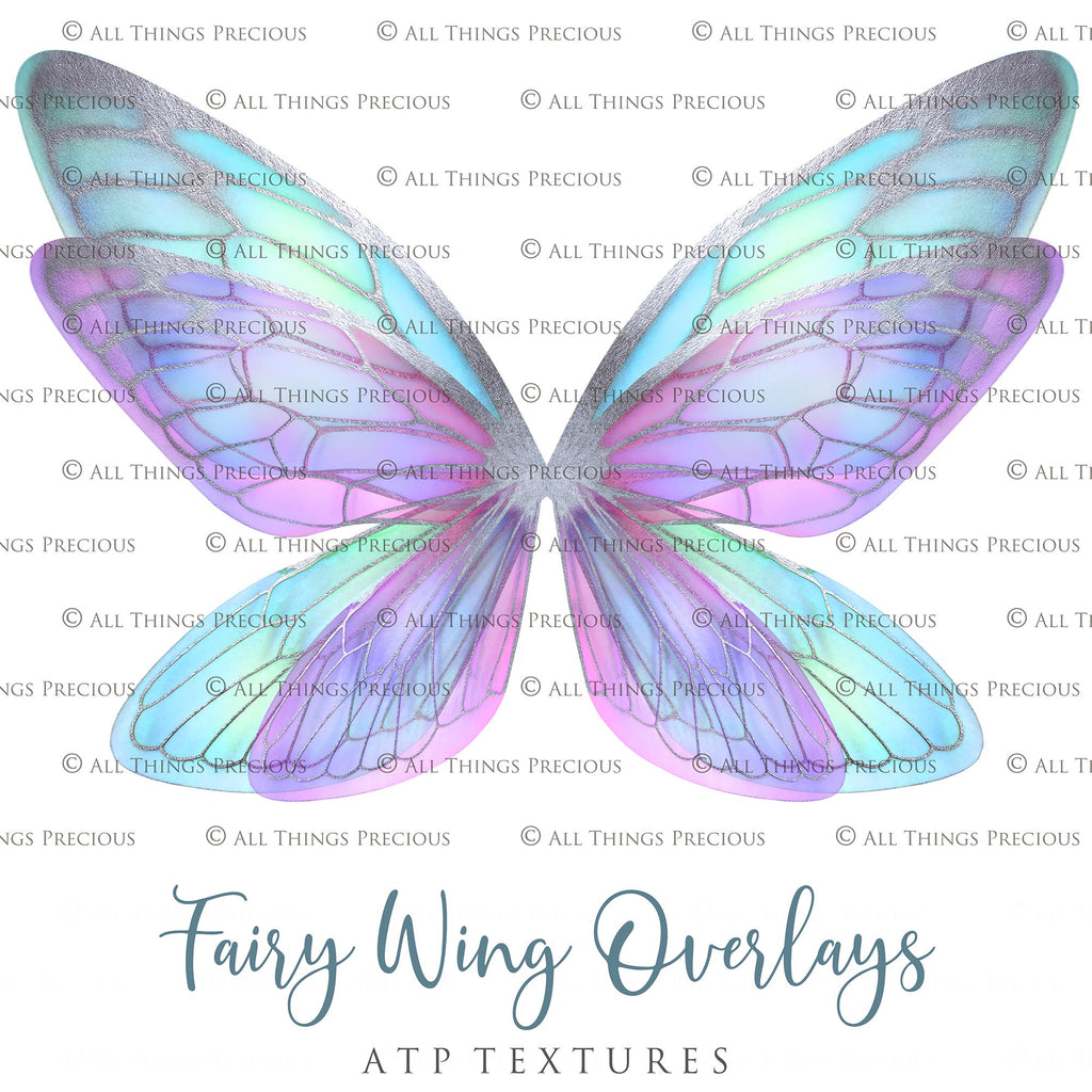 Fairy Wings Overlays For Photography, Photoshop, Digital art and Creatives. Transparent, high resolution wings for photographers. These are gorgeous PNG overlays for fantasy digital art and Child portraiture. colour, White fairy wings. Photo Overlays. Digital download. Graphic effects. ATP Textures