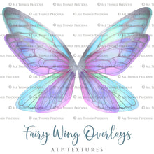 Load image into Gallery viewer, 25 Png MULTICOLOURED FAIRY WING Overlays Set 4
