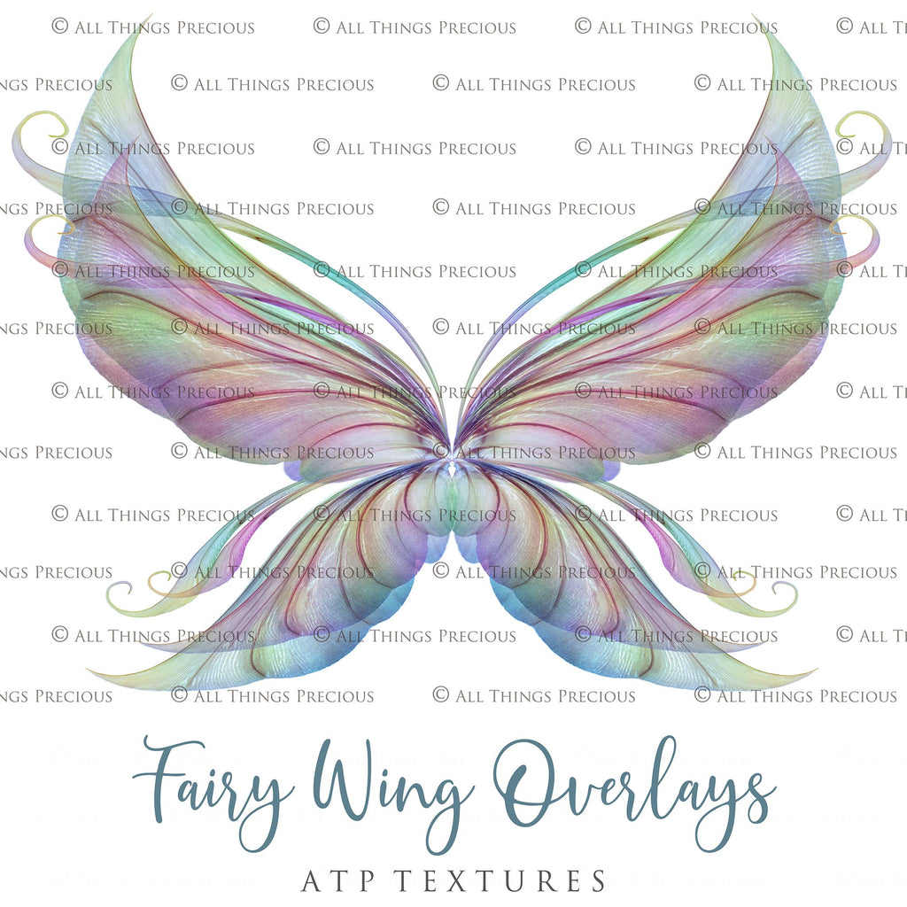 Fairy Wings Overlays For Photography, Photoshop, Digital art and Creatives. Transparent, high resolution wings for photographers. These are gorgeous PNG overlays for fantasy digital art and Child portraiture. colour, White fairy wings. Photo Overlays. Digital download. Graphic effects. ATP Textures