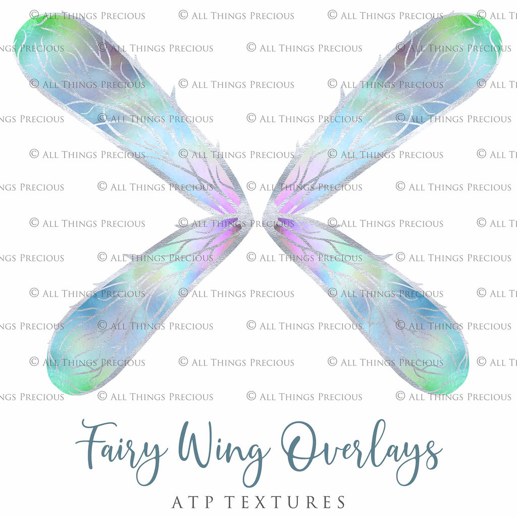 Fairy Wings Overlays For Photography, Photoshop, Digital art and Creatives. Transparent, high resolution wings for photographers. These are gorgeous PNG overlays for fantasy digital art and Child portraiture. colour, White fairy wings. Photo Overlays. Digital download. Graphic effects. ATP Textures