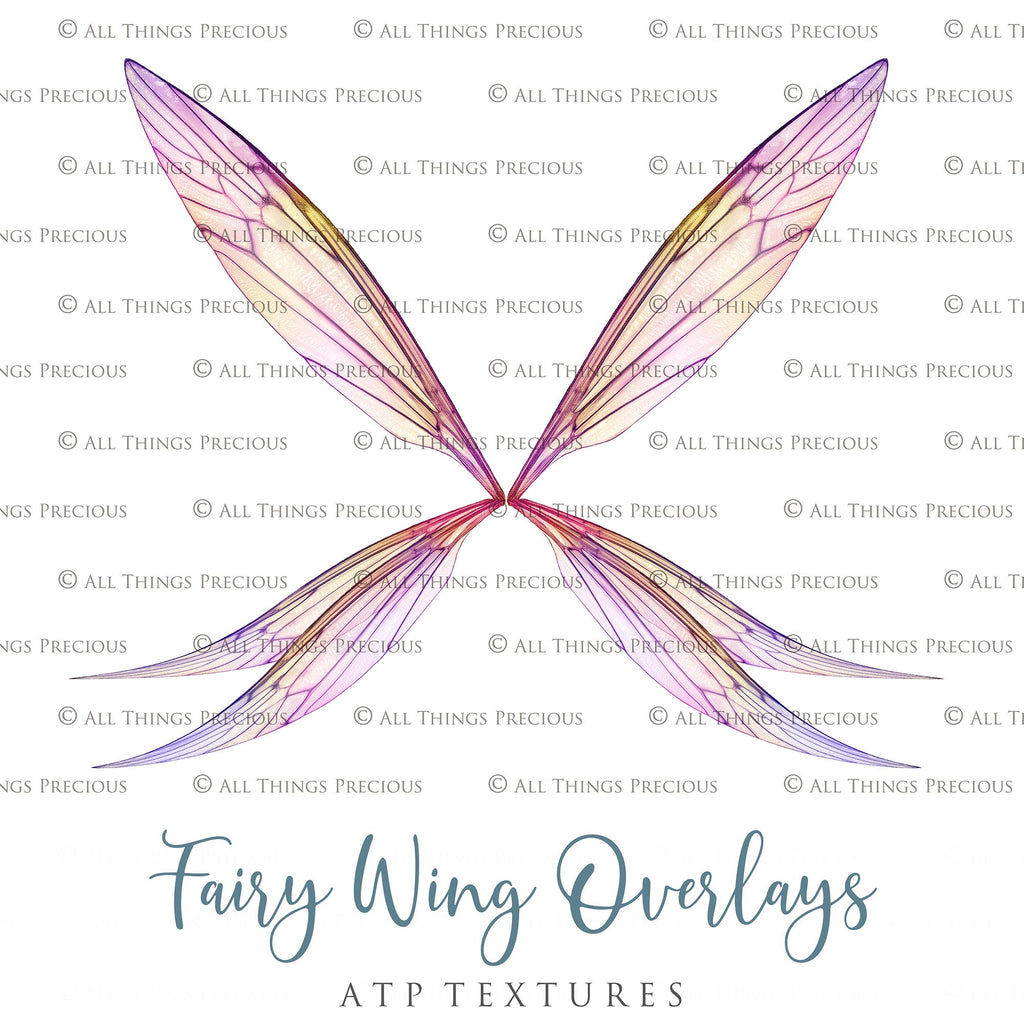 Digital Fairy Wings Overlays clipart. Png transparent see through files for photoshop. Butterfly Angel, Color, Print Photography editing. High resolution, 300dpi. Printable, Photography Graphic design assets, add on stock resources. Magical Scrapbooking design. Faery Photographer edit. Colorful Big Bundle. ATP Textures