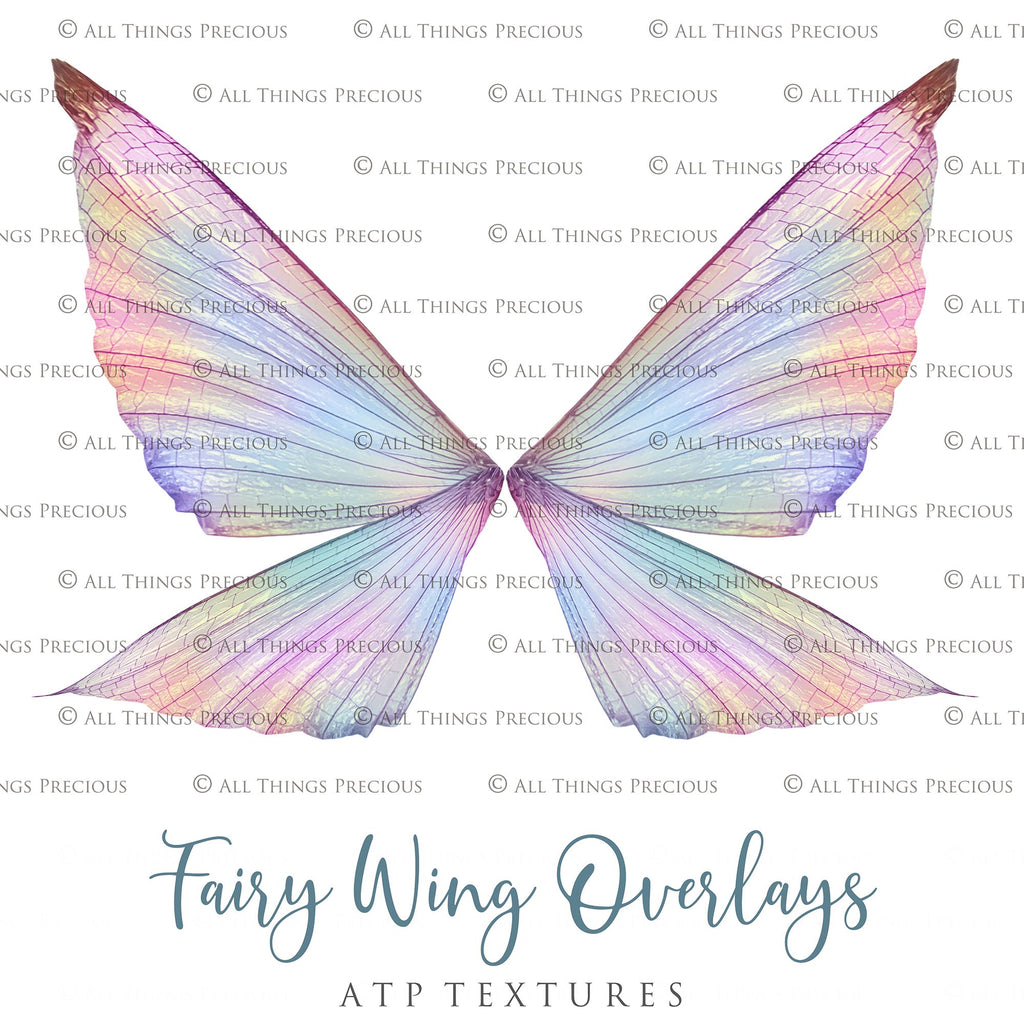 Digital Fairy Wings Overlays clipart. Png transparent see through files for photoshop. Butterfly Angel, Color, Print Photography editing. High resolution, 300dpi. Printable, Photography Graphic design assets, add on stock resources. Magical Scrapbooking design. Faery Photographer edit. Colorful Big Bundle. ATP Textures