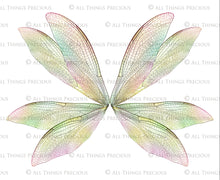 Load image into Gallery viewer, Fairy Wing Overlays For Photographers, Photoshop, Digital art and Creatives. Transparent, high resolution, faery wings for photography! These are gorgeous PNG overlays for fantasy digital art and Child portraiture. White fairy wings. Photo Overlays. Digital download. Graphic effects. Assets for photographers.
