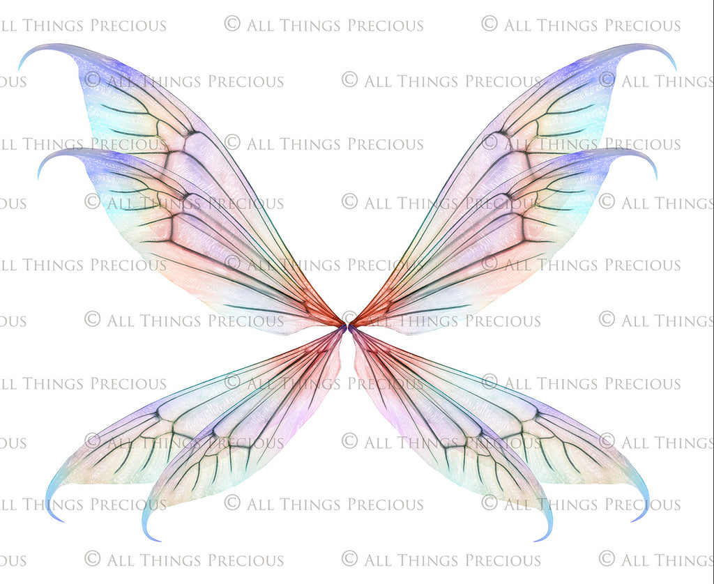 Fairy Wing Overlays For Photographers, Photoshop, Digital art and Creatives. Transparent, high resolution, faery wings for photography! These are gorgeous PNG overlays for fantasy digital art and Child portraiture. White fairy wings. Photo Overlays. Digital download. Graphic effects. Assets for photographers.