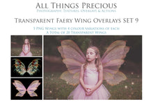 Load image into Gallery viewer, 20 Png FAIRY WING Overlays Set 9
