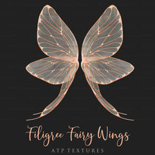 Load image into Gallery viewer, 25 Png FILIGREE FAIRY WING Overlays - Set 12
