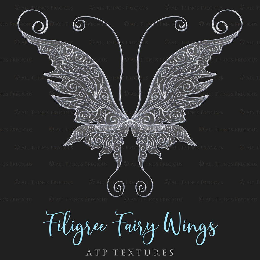 Png transparent Fairy Wing Overlays For Photographers, Photoshop, Digital art and Creatives. Transparent, high resolution, faery wings for photography! These are gorgeous PNG overlays for fantasy digital art and Child portraiture. These are white fairy wings. Graphic digital assets for design. Atp Textures