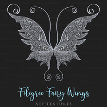 Load image into Gallery viewer, 25 Png FILIGREE FAIRY WING Overlays - Set 6
