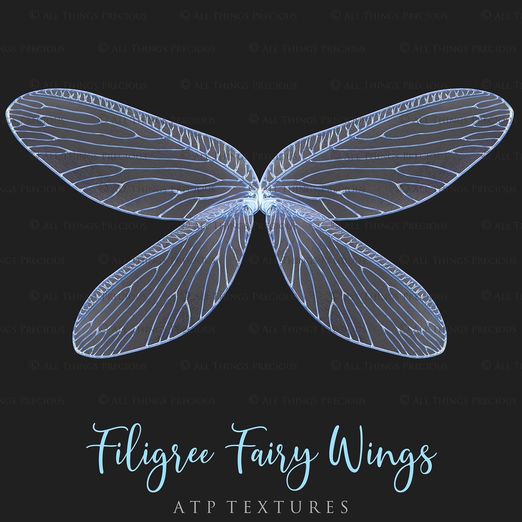 Png transparent Fairy Wing Overlays For Photographers, Photoshop, Digital art and Creatives. Transparent, high resolution, faery wings for photography! These are gorgeous PNG overlays for fantasy digital art and Child portraiture. These are white fairy wings. Graphic digital assets for design. Atp Textures