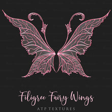 Load image into Gallery viewer, 25 Png FILIGREE FAIRY WING Overlays - Set 6
