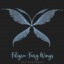 Load image into Gallery viewer, 25 Png FILIGREE FAIRY WING Overlays - Set 7

