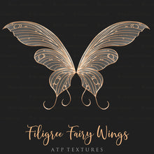 Load image into Gallery viewer, 25 Png FILIGREE FAIRY WING Overlays - Set 11

