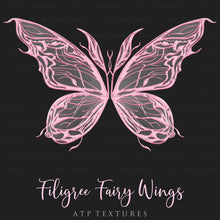 Load image into Gallery viewer, 25 Png FILIGREE FAIRY WING Overlays - Set 11
