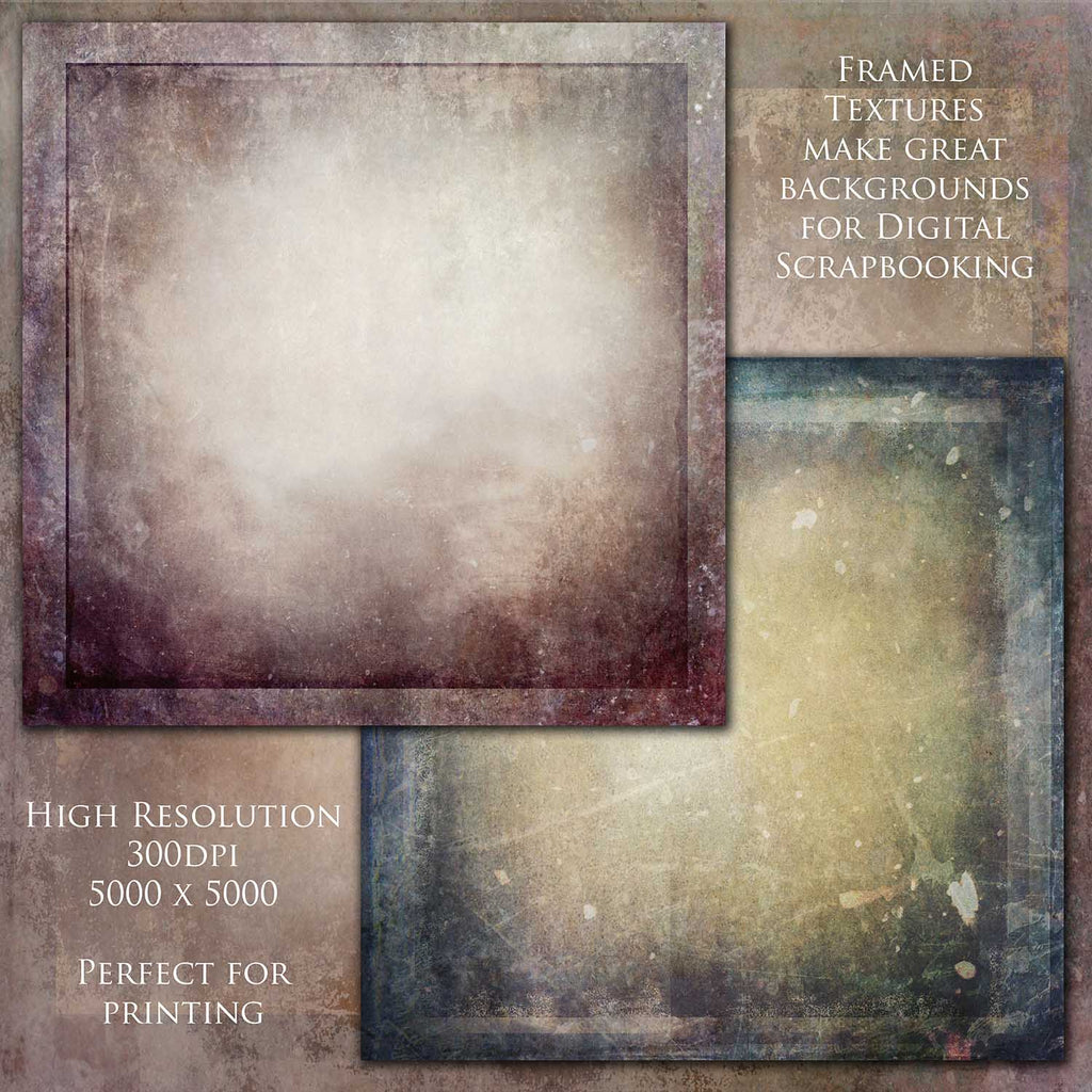 10 Fine Art TEXTURES - FRAMED Set 2