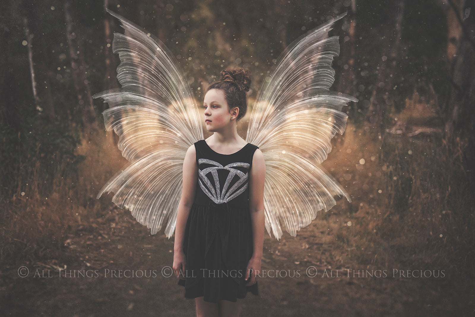 White Sparkling fairy wings, Png overlays for photoshop. High resolution transparent, see through wings. Fairycore, Cosplay, Photographers, Photoshop Edits, Digital overlay for photography. Digital stock and resources. Graphic design. Colourful, Gold, Fantasy Wing Bundle. Assets for Fine Art design. By ATP Textures