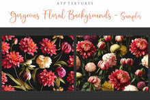 Load image into Gallery viewer, 12 GORGEOUS PAINTED Floral Background TEXTURES / DIGITAL BACKDROPS - Set 11
