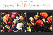 Load image into Gallery viewer, 12 GORGEOUS PAINTED Floral Background TEXTURES / DIGITAL BACKDROPS - Set 11
