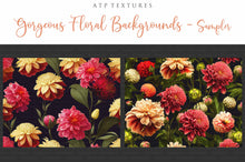 Load image into Gallery viewer, 12 GORGEOUS PAINTED Floral Background TEXTURES / DIGITAL BACKDROPS - Set 11
