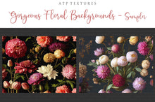Load image into Gallery viewer, 12 GORGEOUS PAINTED Floral Background TEXTURES / DIGITAL BACKDROPS - Set 15
