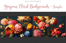 Load image into Gallery viewer, 12 GORGEOUS PAINTED Floral Background TEXTURES / DIGITAL BACKDROPS - Set 16
