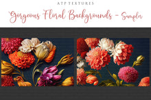 Load image into Gallery viewer, 12 GORGEOUS PAINTED Floral Background TEXTURES / DIGITAL BACKDROPS - Set 16
