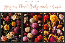 Load image into Gallery viewer, 12 GORGEOUS PAINTED Floral Background TEXTURES / DIGITAL BACKDROPS - Set 3
