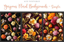 Load image into Gallery viewer, 12 GORGEOUS PAINTED Floral Background TEXTURES / DIGITAL BACKDROPS - Set 3
