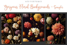 Load image into Gallery viewer, 12 GORGEOUS PAINTED Floral Background TEXTURES / DIGITAL BACKDROPS - Set 4
