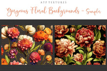 Load image into Gallery viewer, 12 GORGEOUS PAINTED Floral Background TEXTURES / DIGITAL BACKDROPS - Set 5
