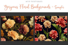 Load image into Gallery viewer, 12 GORGEOUS PAINTED Floral Background TEXTURES / DIGITAL BACKDROPS - Set 5
