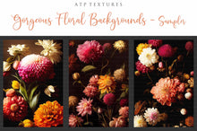 Load image into Gallery viewer, 12 GORGEOUS PAINTED Floral Background TEXTURES / DIGITAL BACKDROPS - Set 6
