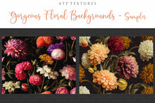 Load image into Gallery viewer, 12 GORGEOUS PAINTED Floral Background TEXTURES / DIGITAL BACKDROPS - Set 9
