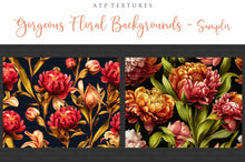 Load image into Gallery viewer, 12 GORGEOUS PAINTED Floral Background TEXTURES / DIGITAL BACKDROPS - Set 9
