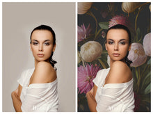 Load image into Gallery viewer, 12 GORGEOUS PAINTED Floral Background TEXTURES / DIGITAL BACKDROPS - Set 15
