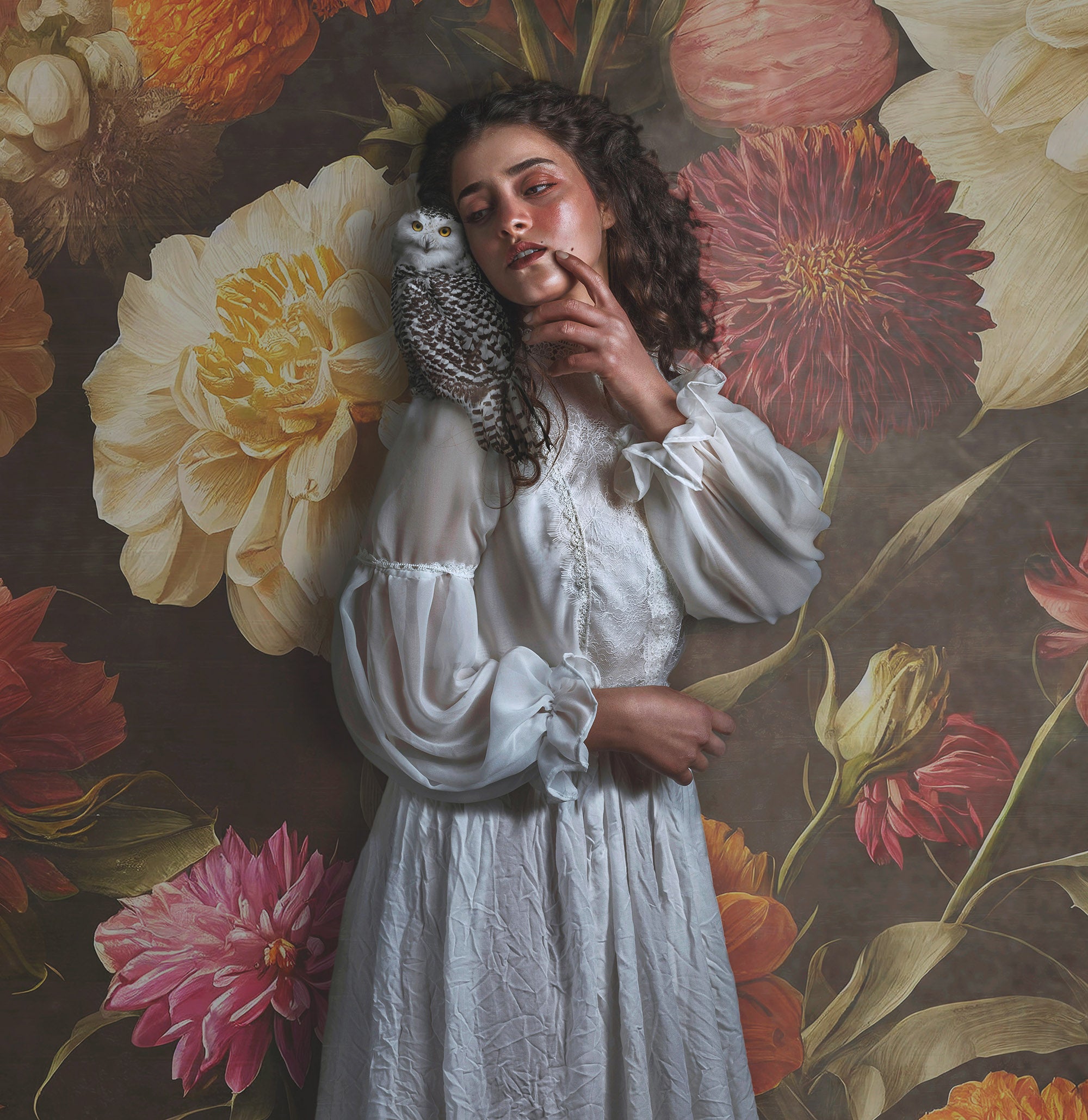 12 GORGEOUS PAINTED Floral Background TEXTURES / DIGITAL BACKDROPS - Set 2