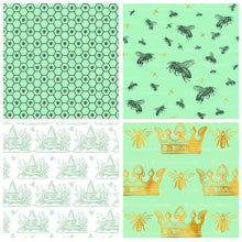 Load image into Gallery viewer, FRENCH BEE Digital Papers - GREEN

